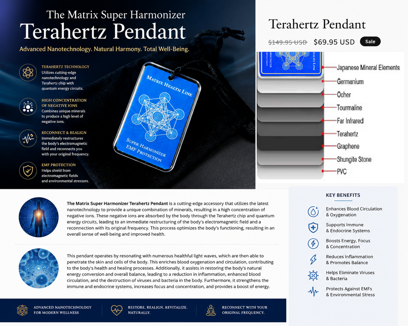 Matrix Super Harmonizer Terahertz Pendant