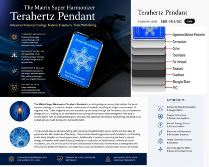 Matrix Super Harmonizer Terahertz Pendant